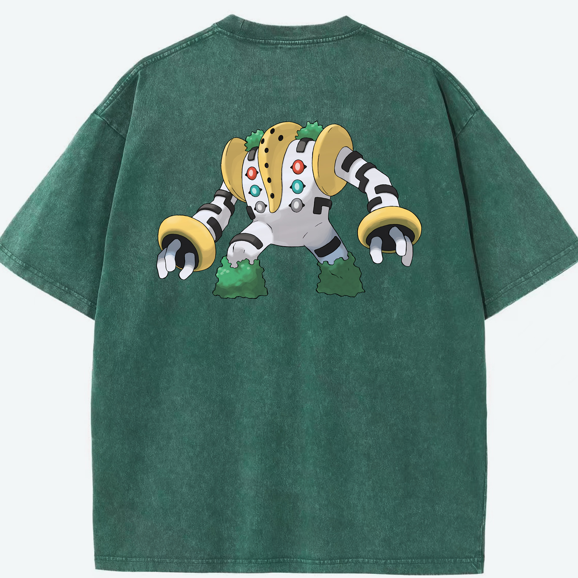 （画像用） ポケットモンスター Pokémon 綿100% ヴィンテージ風 半袖Tシャツ（背面プリント）
